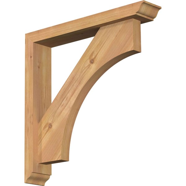 Ekena Millwork Westlake Traditional Smooth Bracket w/ Offset Brace, Western Red Cedar, 3 1/2"W x 20"D x 20"H BKT0402X20X20WTL01SWR - main